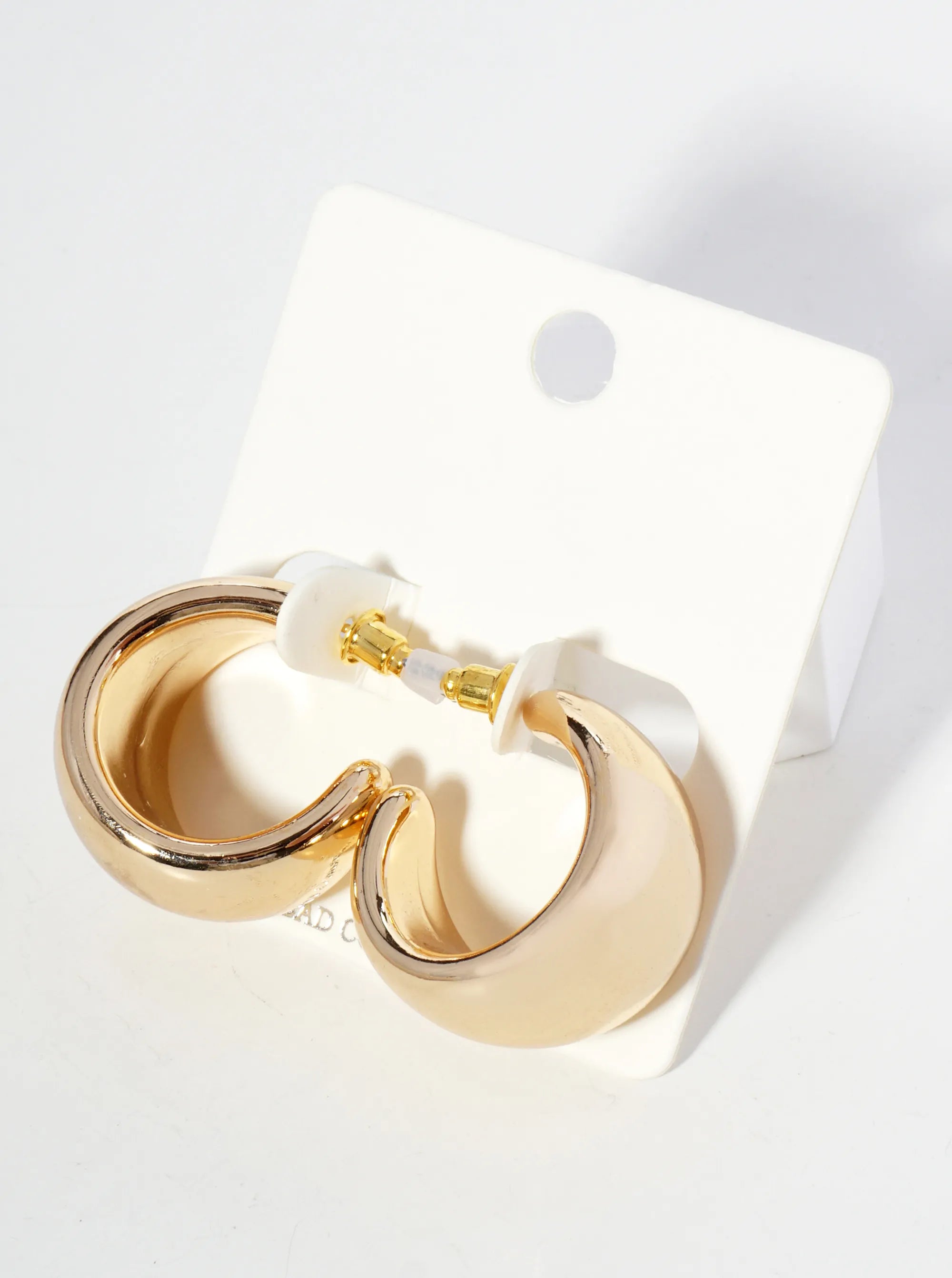 23mm Hollow Metallic Bold Chunky Hoop Earrings