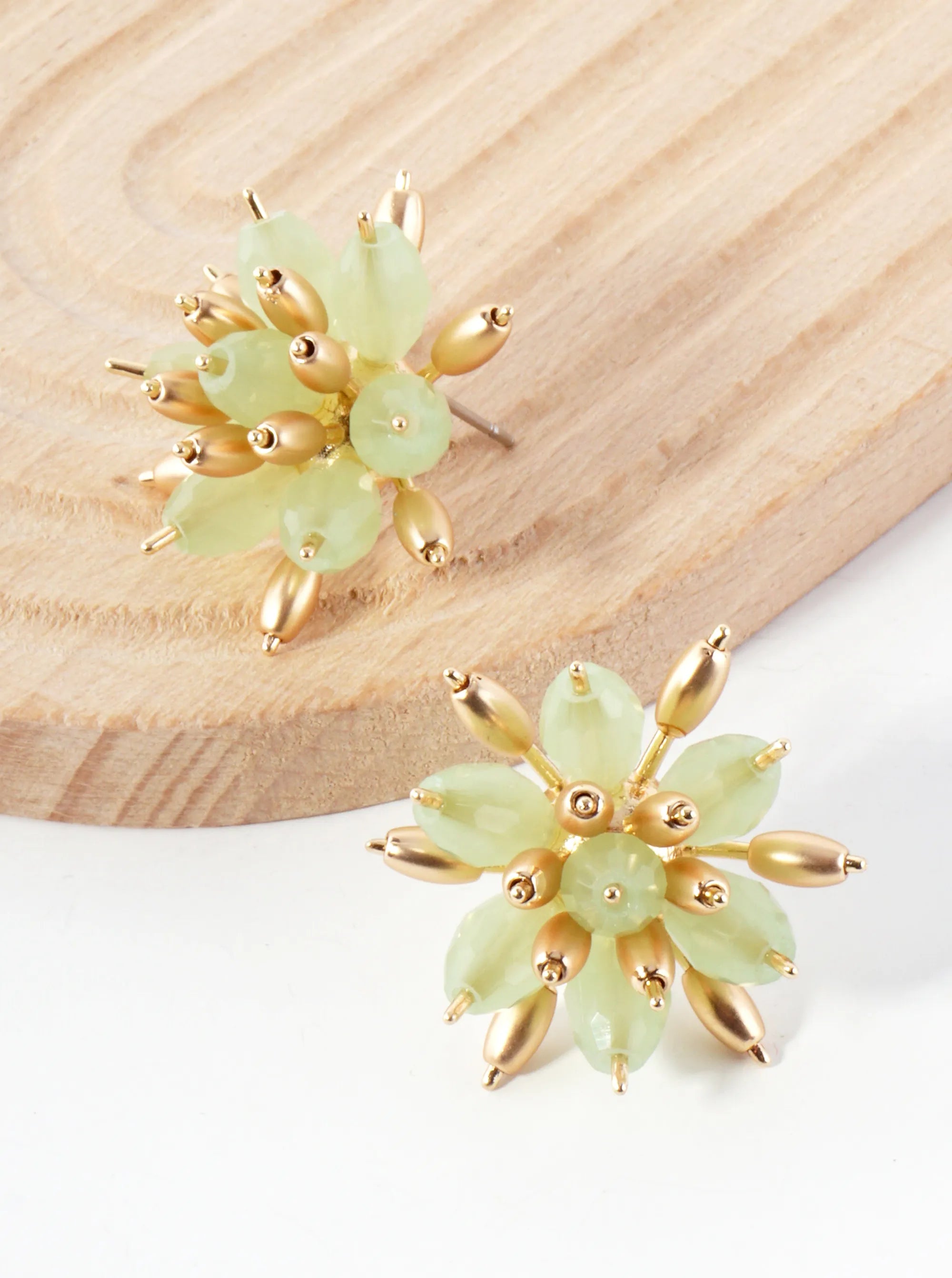 Botanical-Theme Floral Bloom Post Earrings