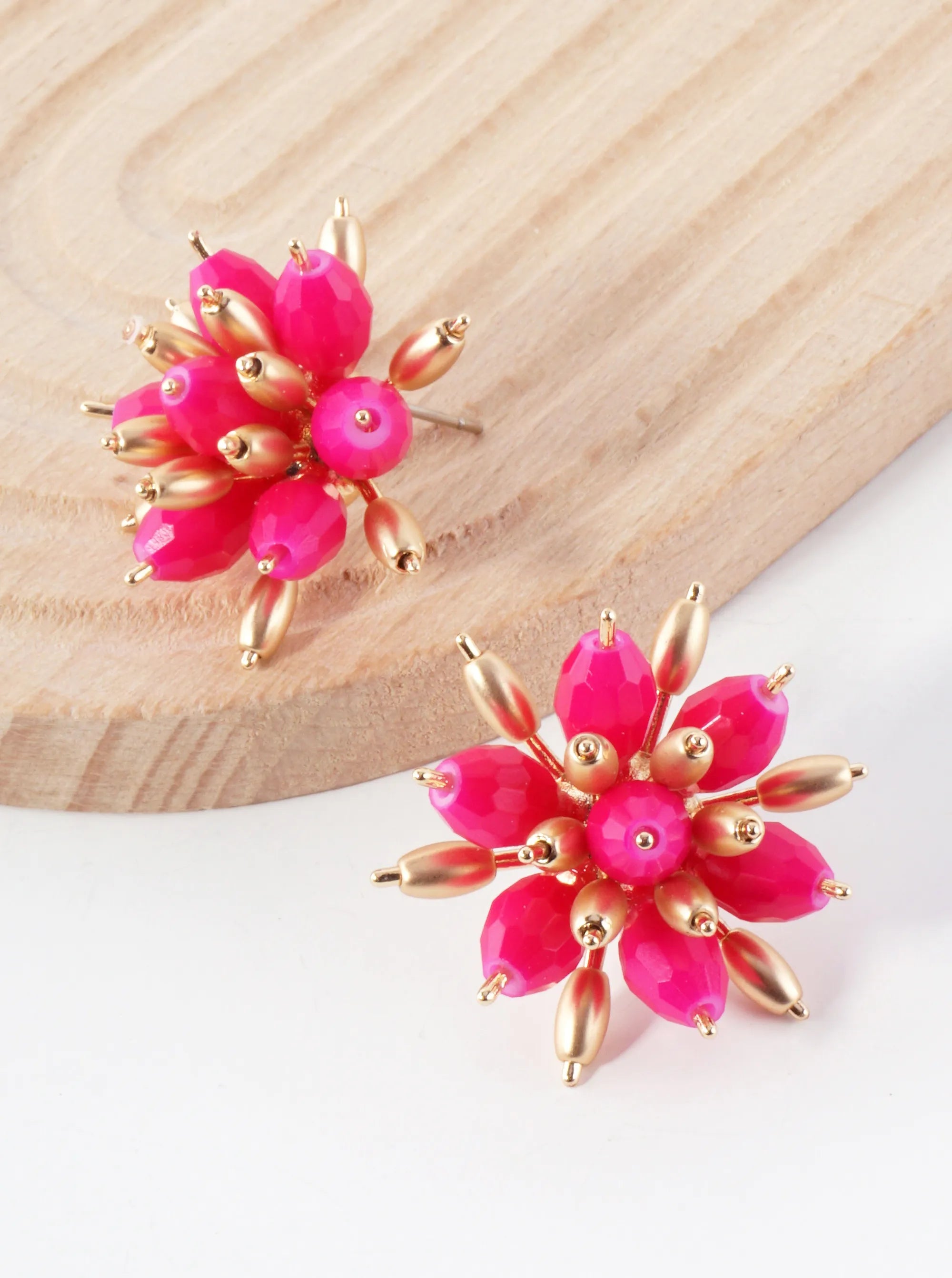 Botanical-Theme Floral Bloom Post Earrings