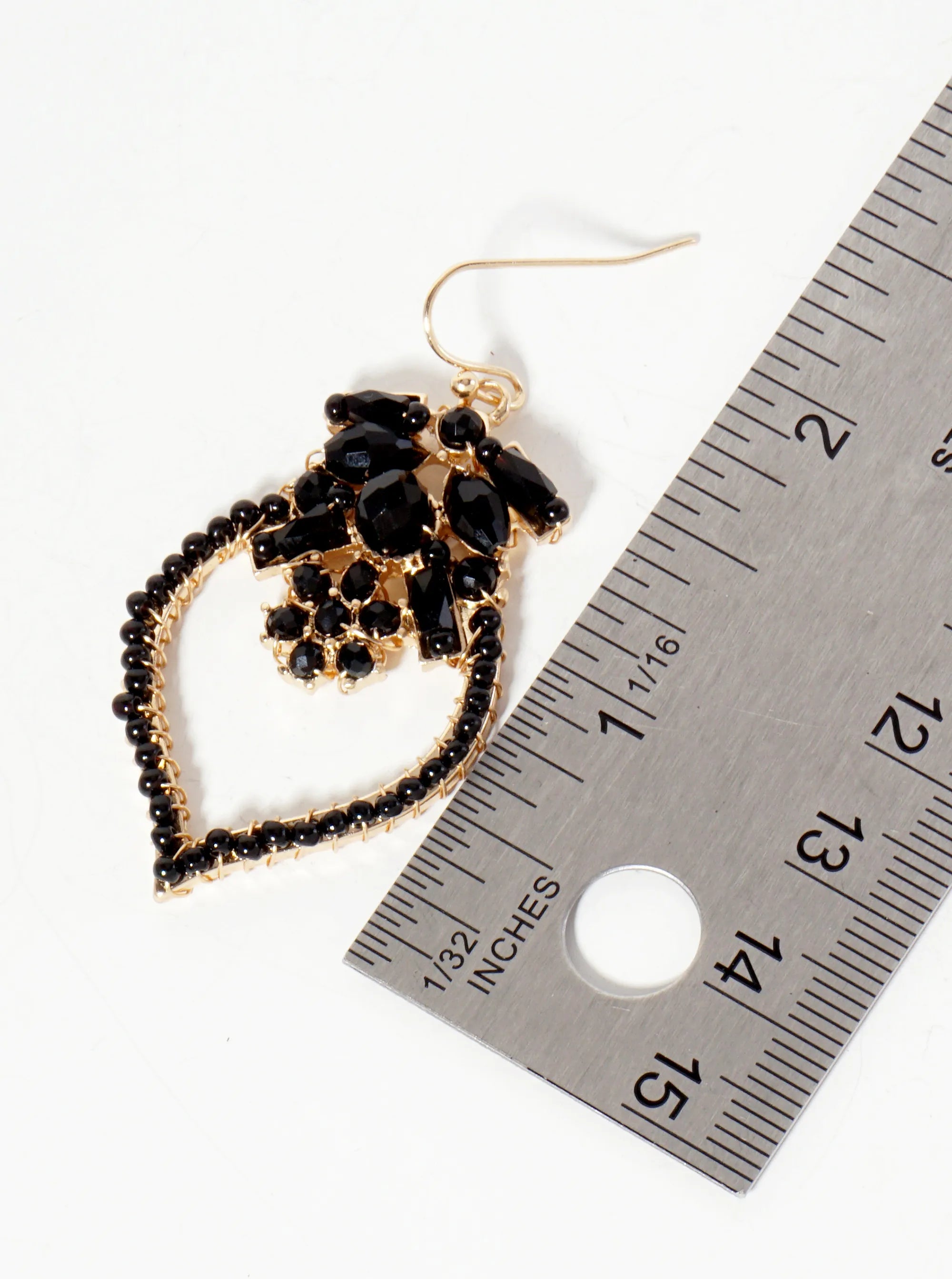 Botanical-Theme Glass-Beads Wire-Wrapped Dangle Earrings With Flower-Shaped Accents In-The-Center
