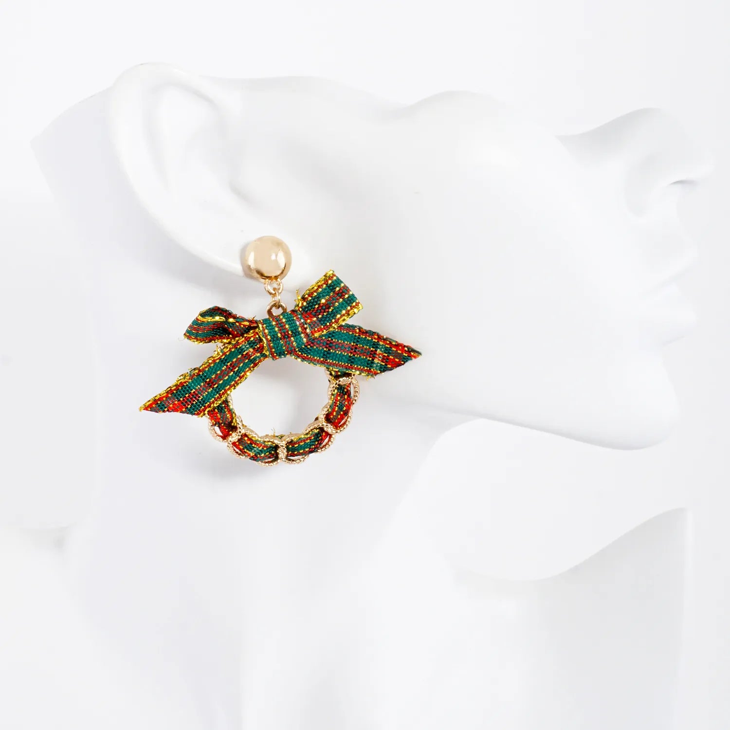 Christmas Wreath Statement Earrings