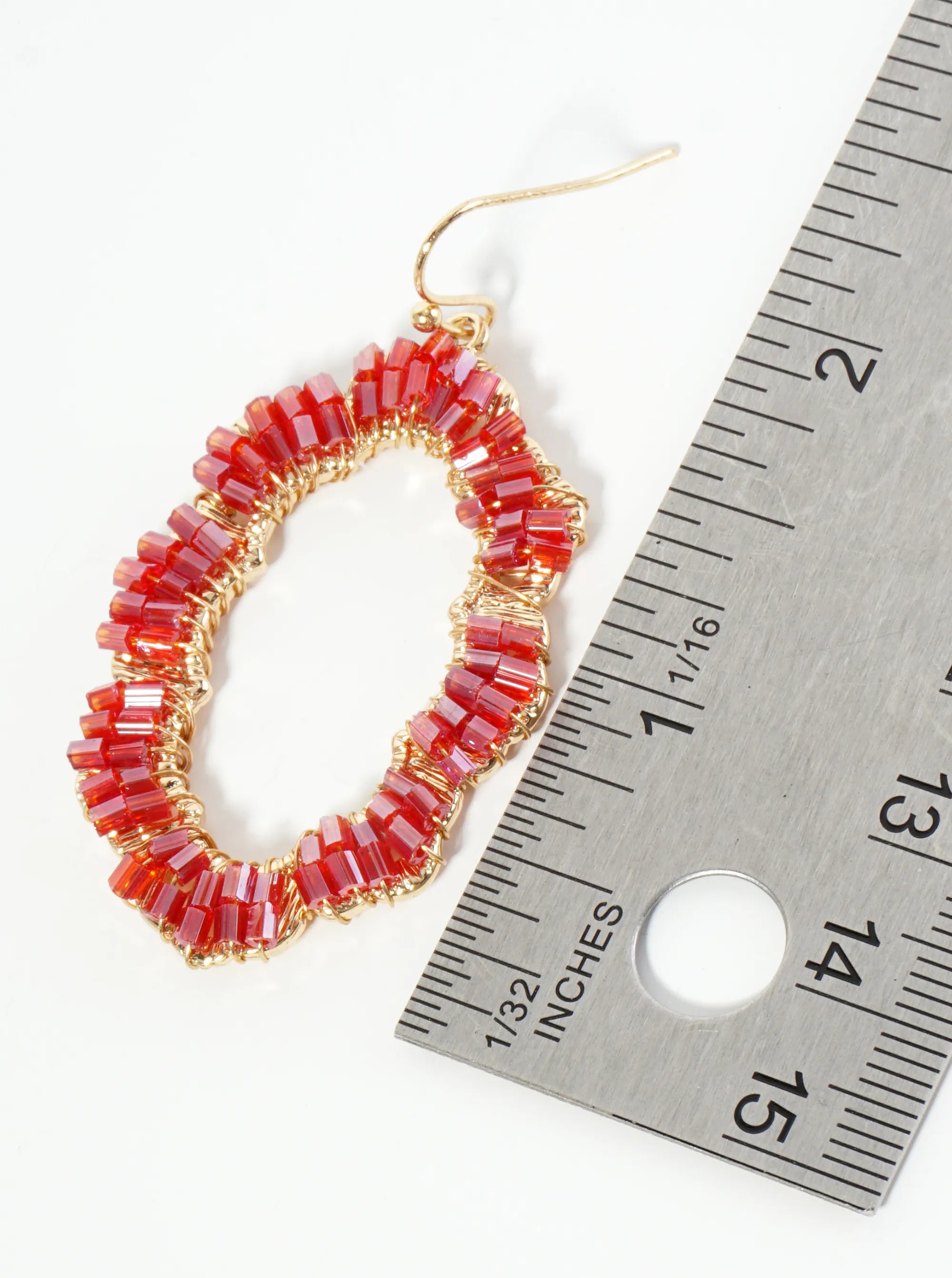 Cylinder Beaded Cloud Shaped Dangle Earrings