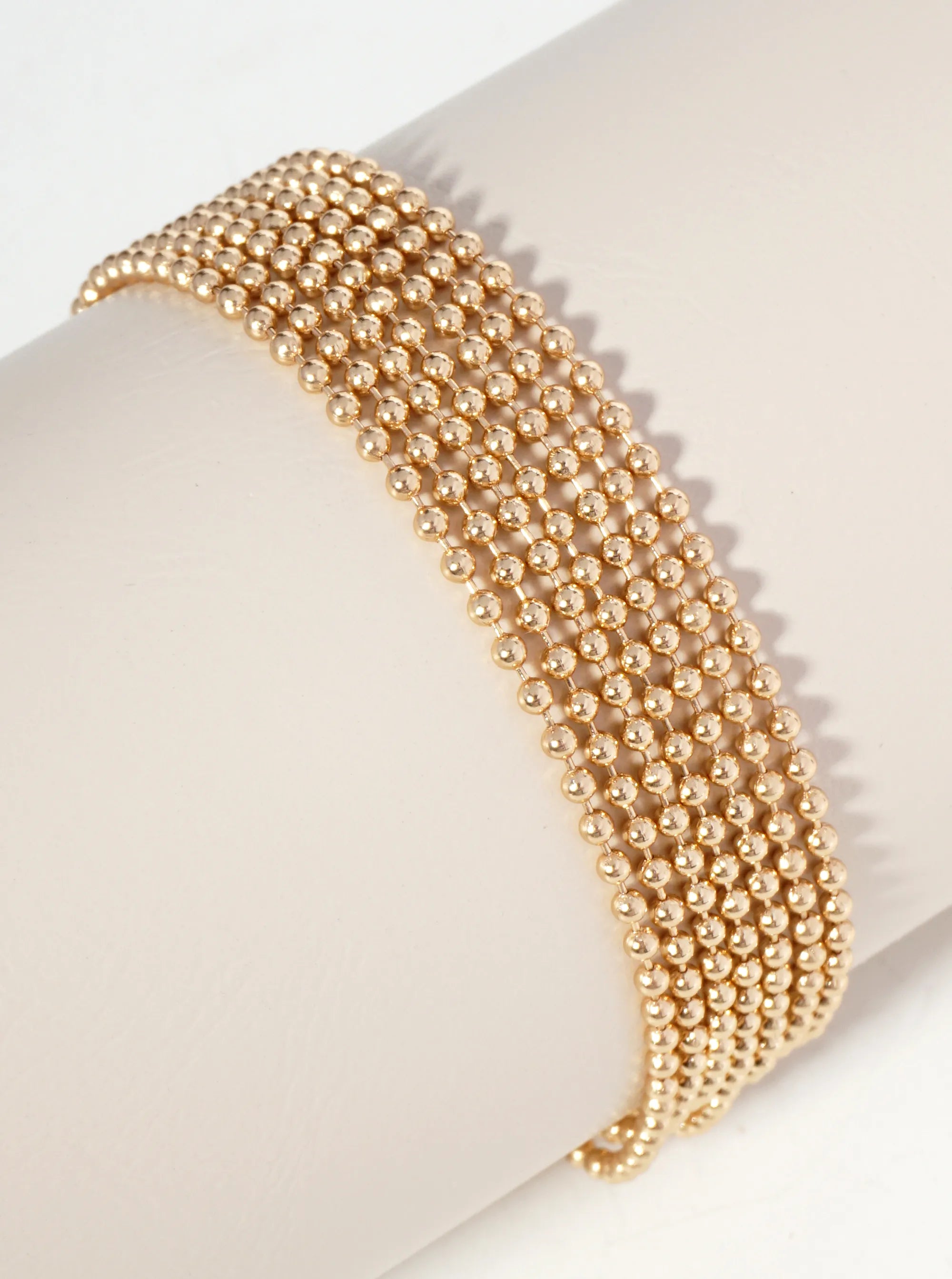 Multi Strand Ball Chain Bracelet