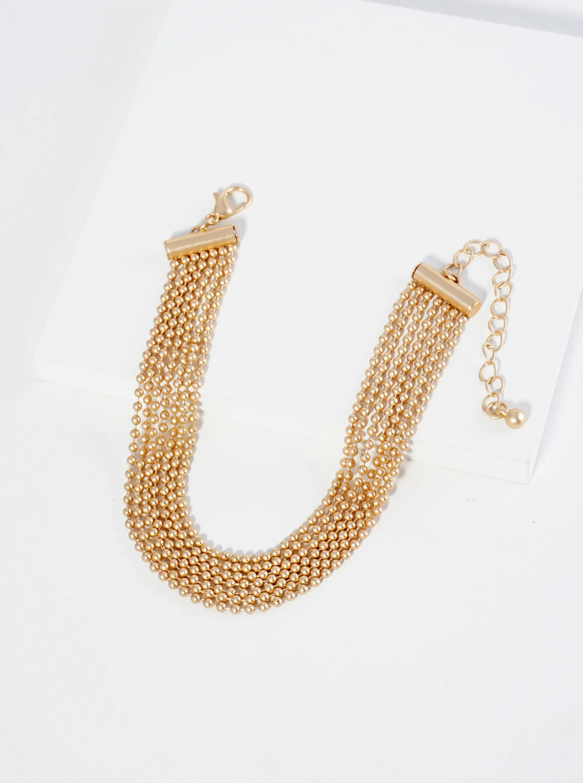 Multi Strand Ball Chain Bracelet