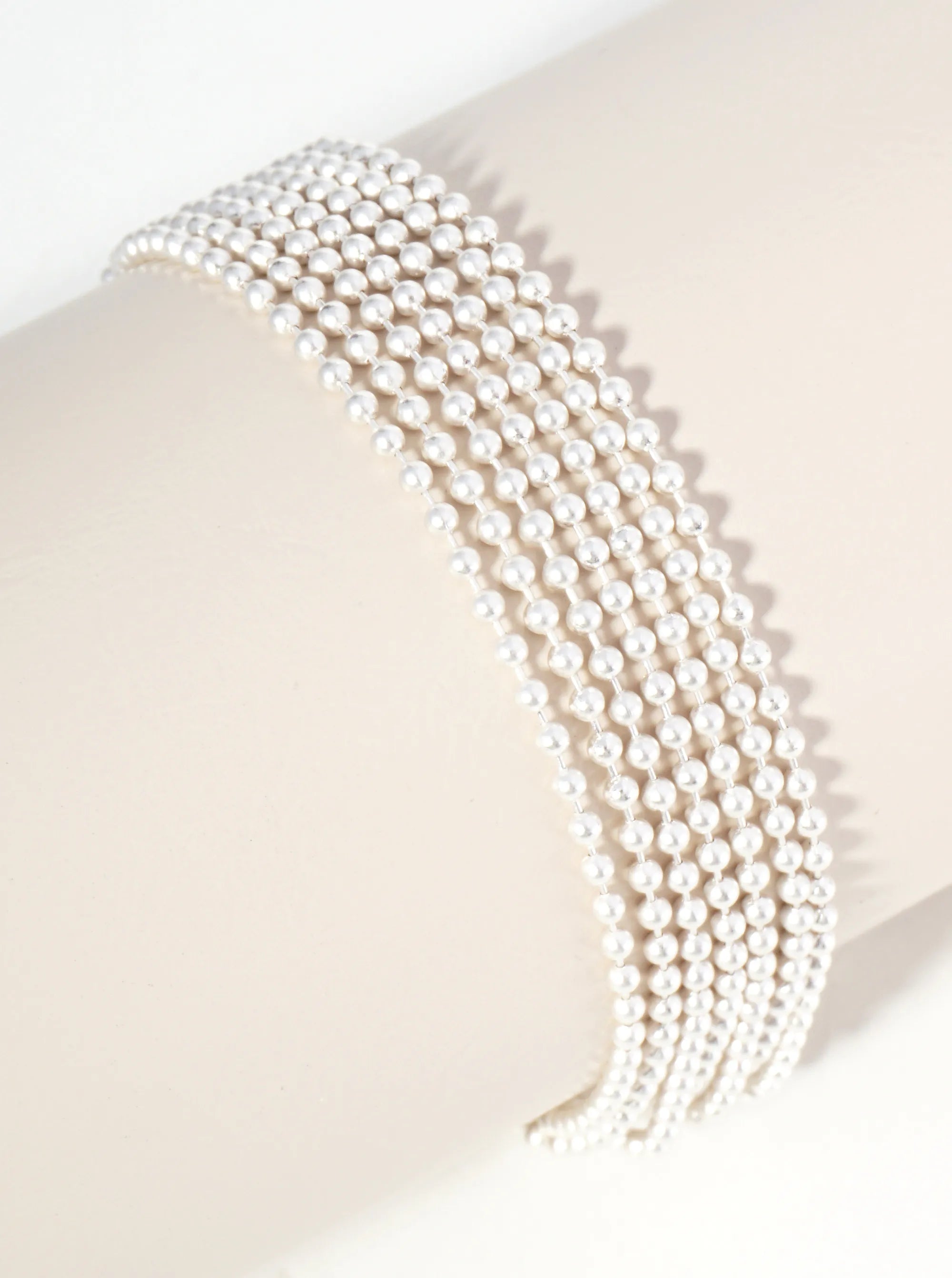 Multi Strand Ball Chain Bracelet
