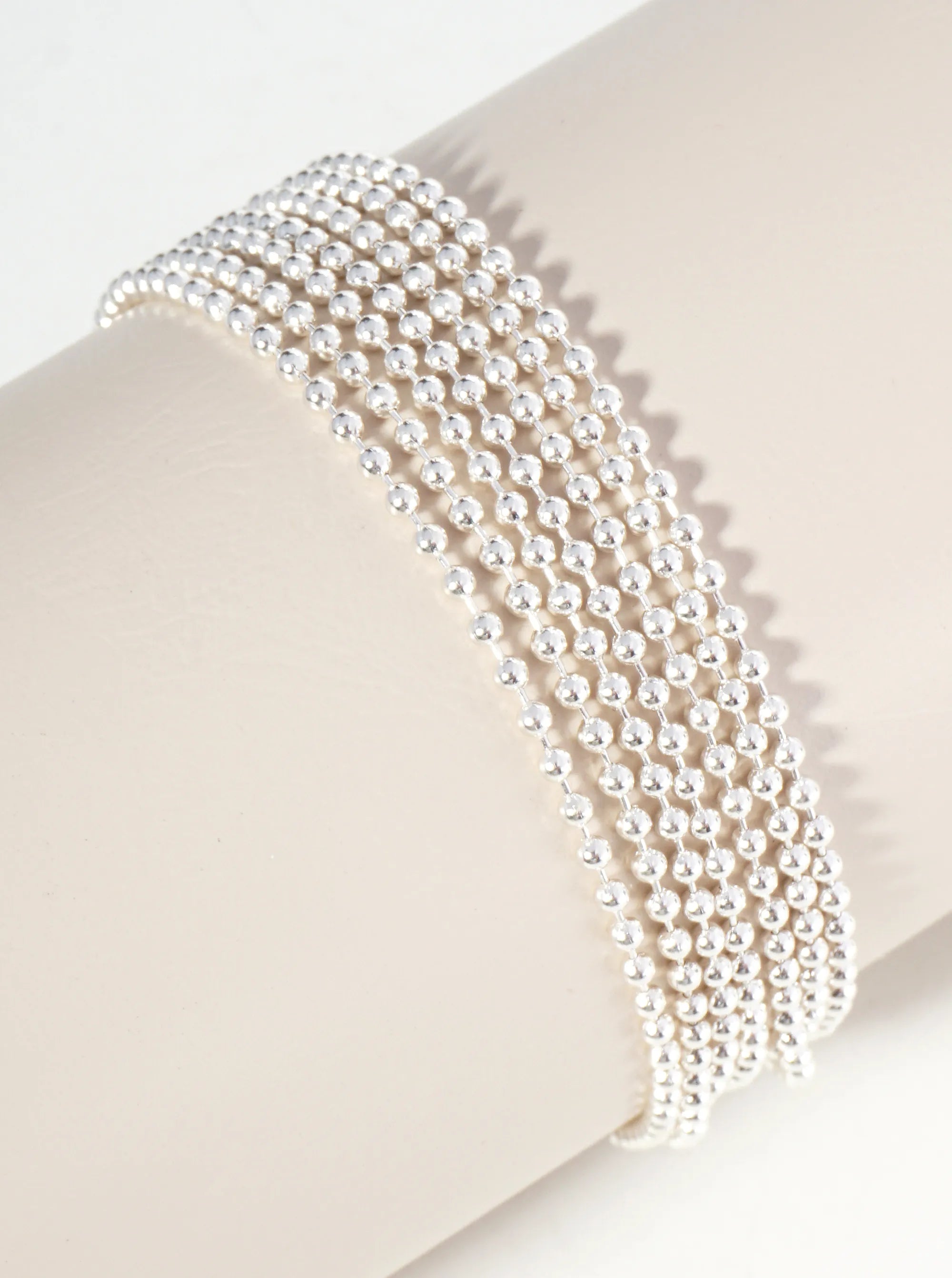 Multi Strand Ball Chain Bracelet